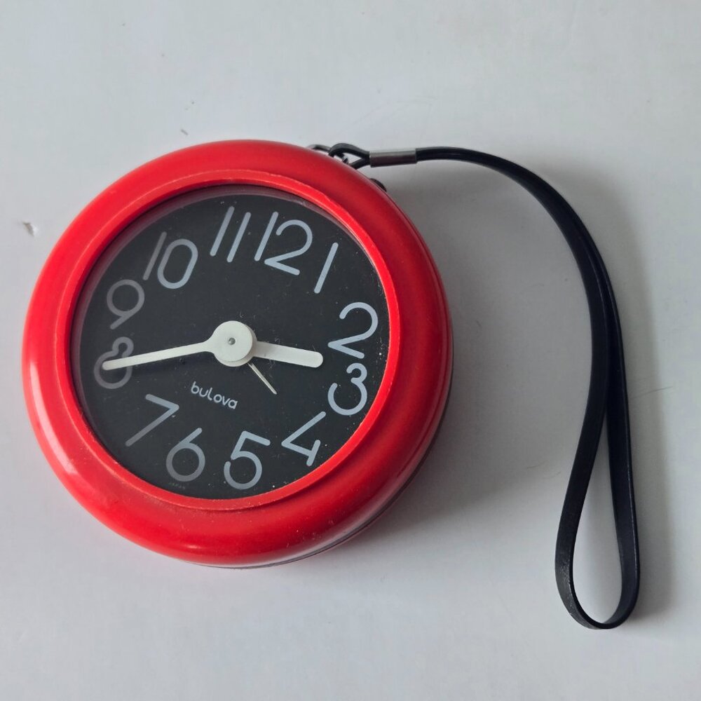 Rare Space age Vintage Bulova Compact Travel Alarm Clock